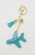 Teal Airplane Charm