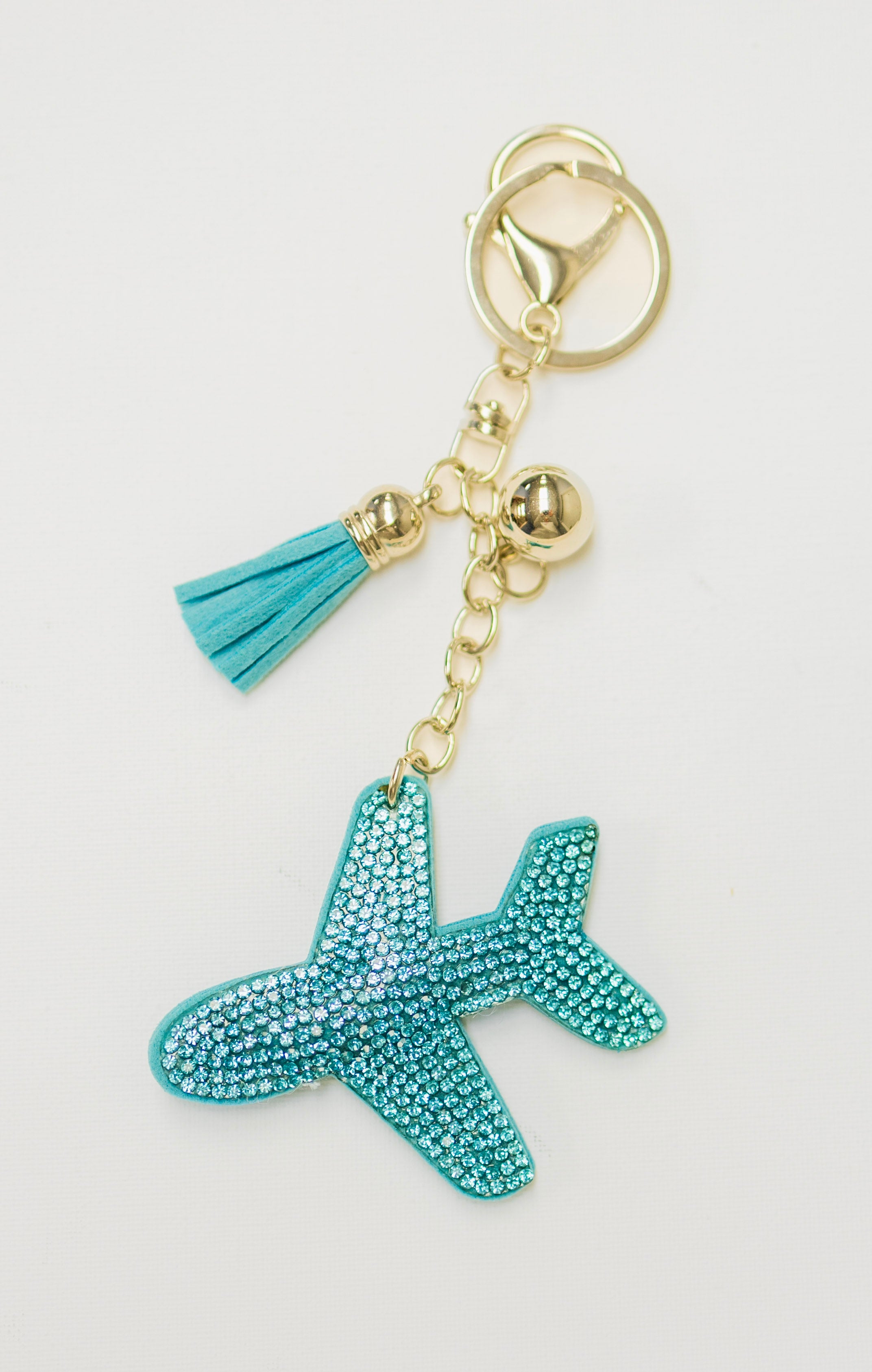 Teal Airplane Charm