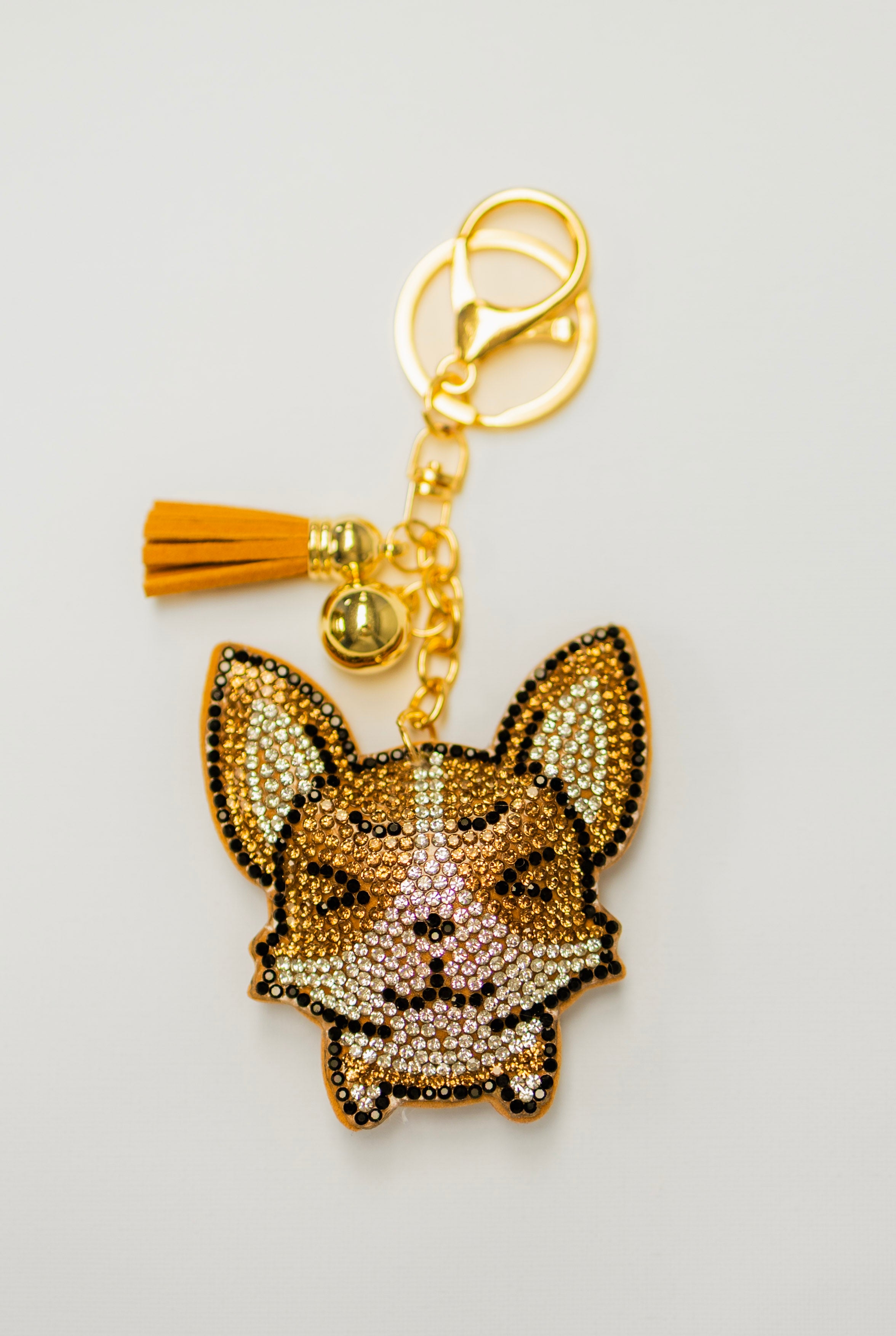Brown and White Dog Charm