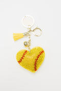 Softball Heart Charm