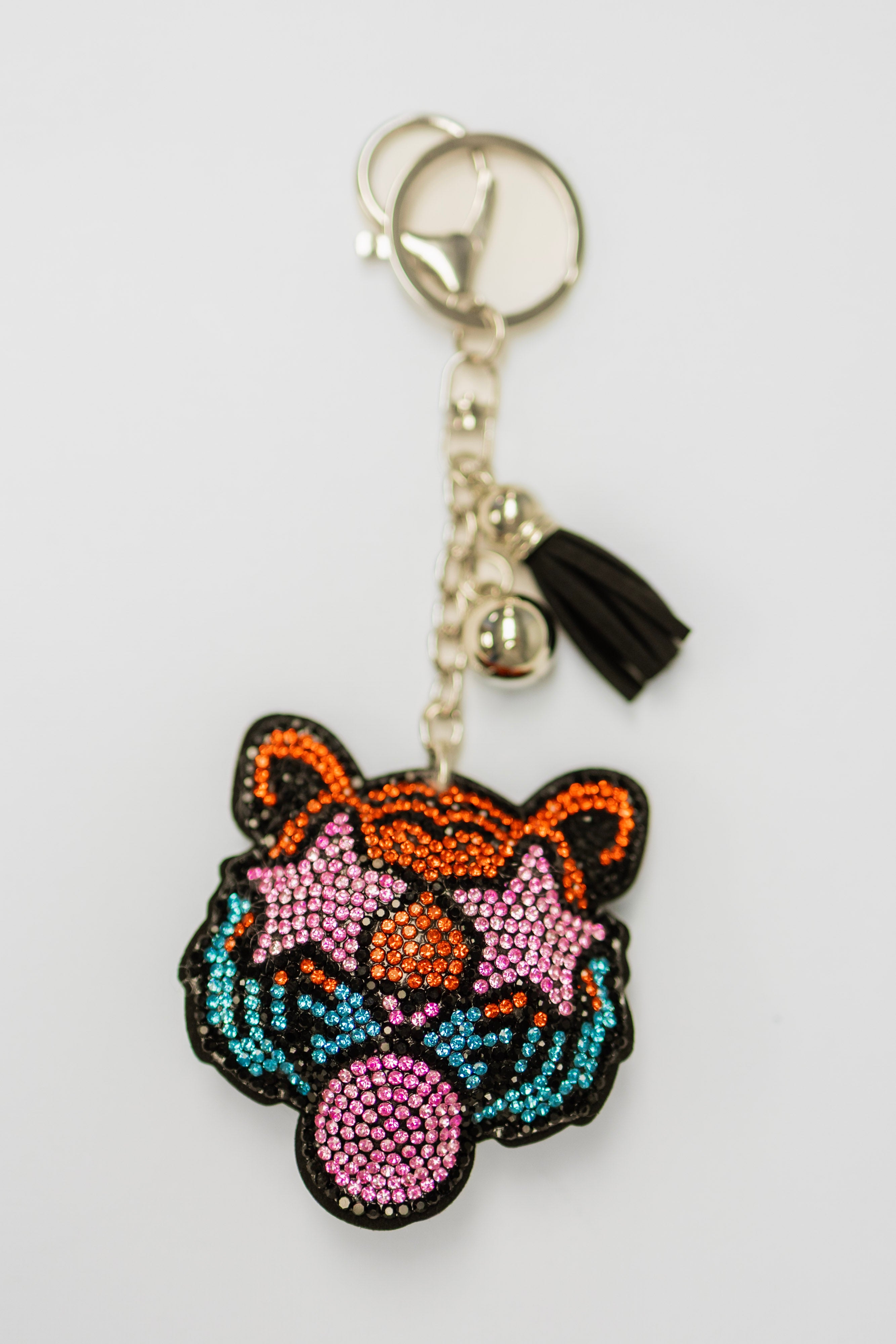 Orange and Teal Tiger Charm