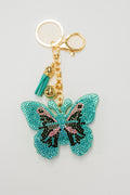 Black and Teal Butterfly Charm