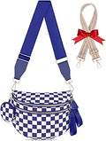 Royal Blue & White Checkered Bum Bag