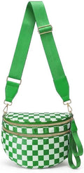 Green & White Bum Bag