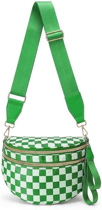 Green & White Bum Bag