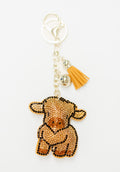 Orange Calf Animal Charm
