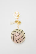 White Volleyball Sports Charm
