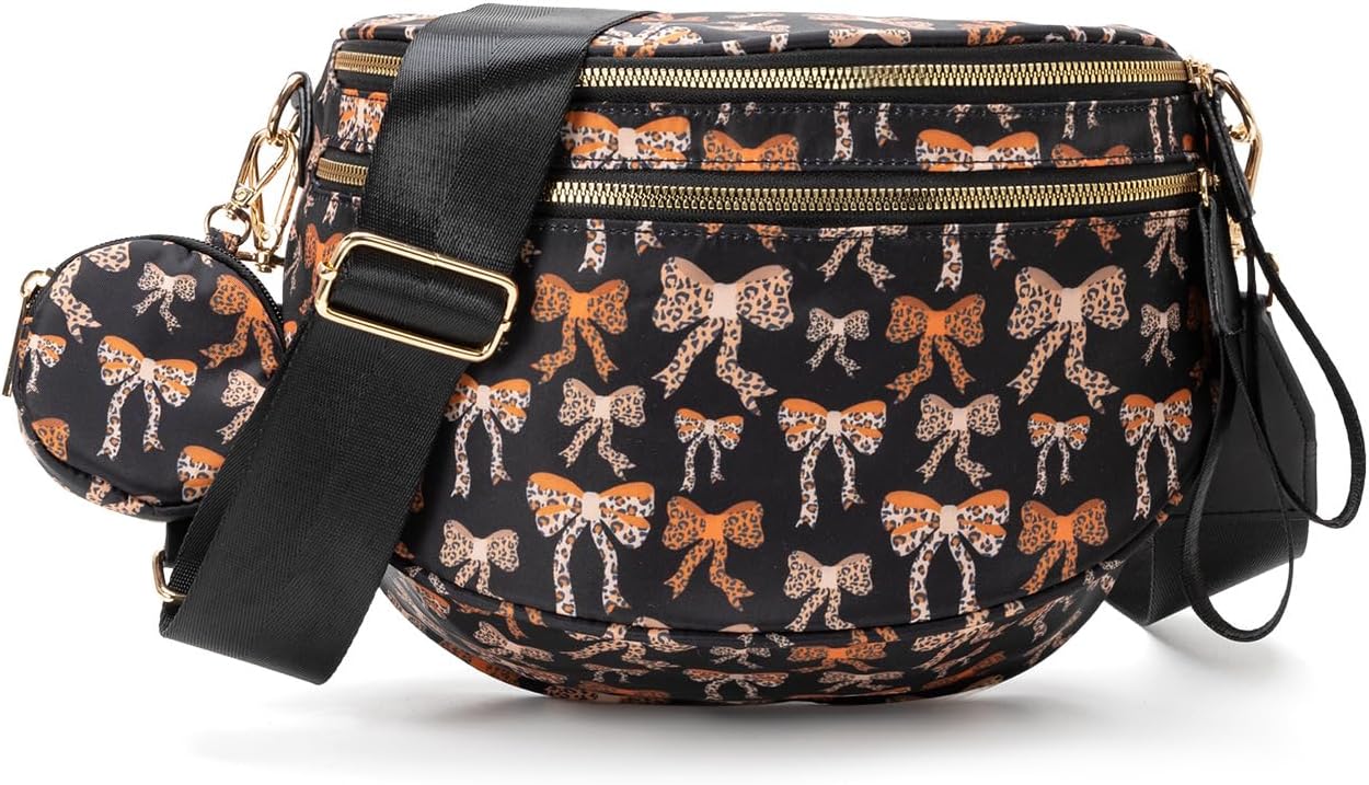 Animal Print Bow Bum Bag