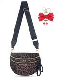 Black & Brown Leopard Bum Bag