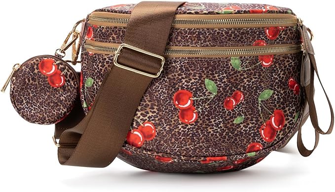 Cherry Cheetah Bum Bag