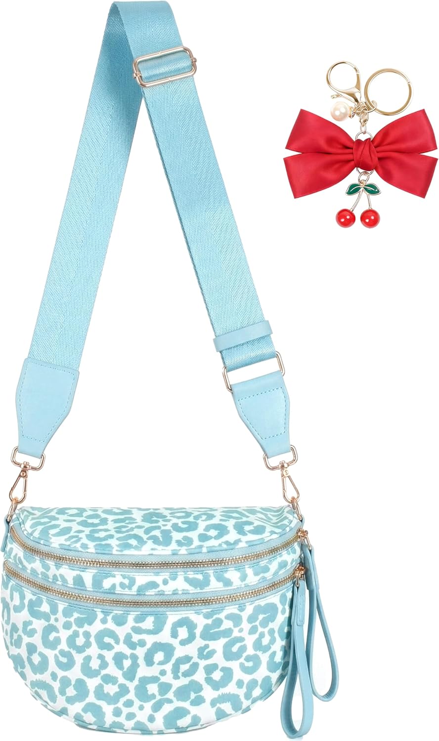 Ice Blue & White Leopard