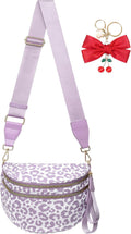 Lilac & White Leopard Bum Bag