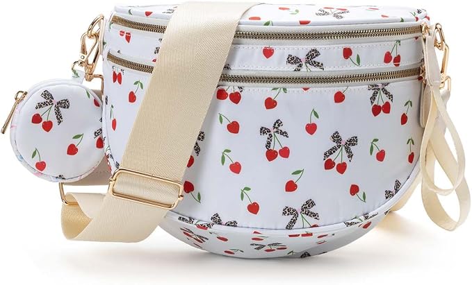 Small Cheetah Cherry Bum Bag